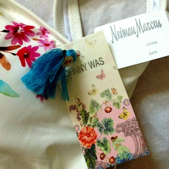 Johnny Was "Lei" Floral One Piece Swimsuit*2X
